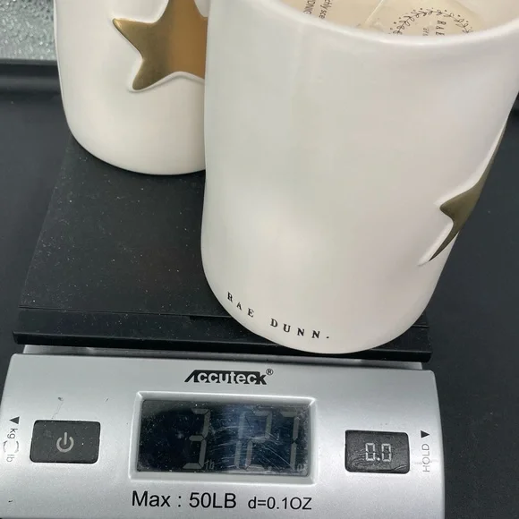 Rae Dunn Scented Candles 2 Stargazer Midnight Orchid gold star ceramic jar - Picture 9 of 9